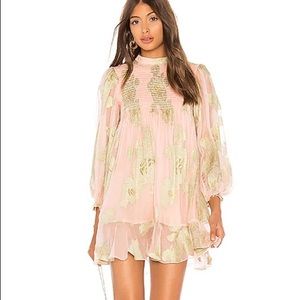 NWT, HEMANT & NANDITA, Allura dress in peach